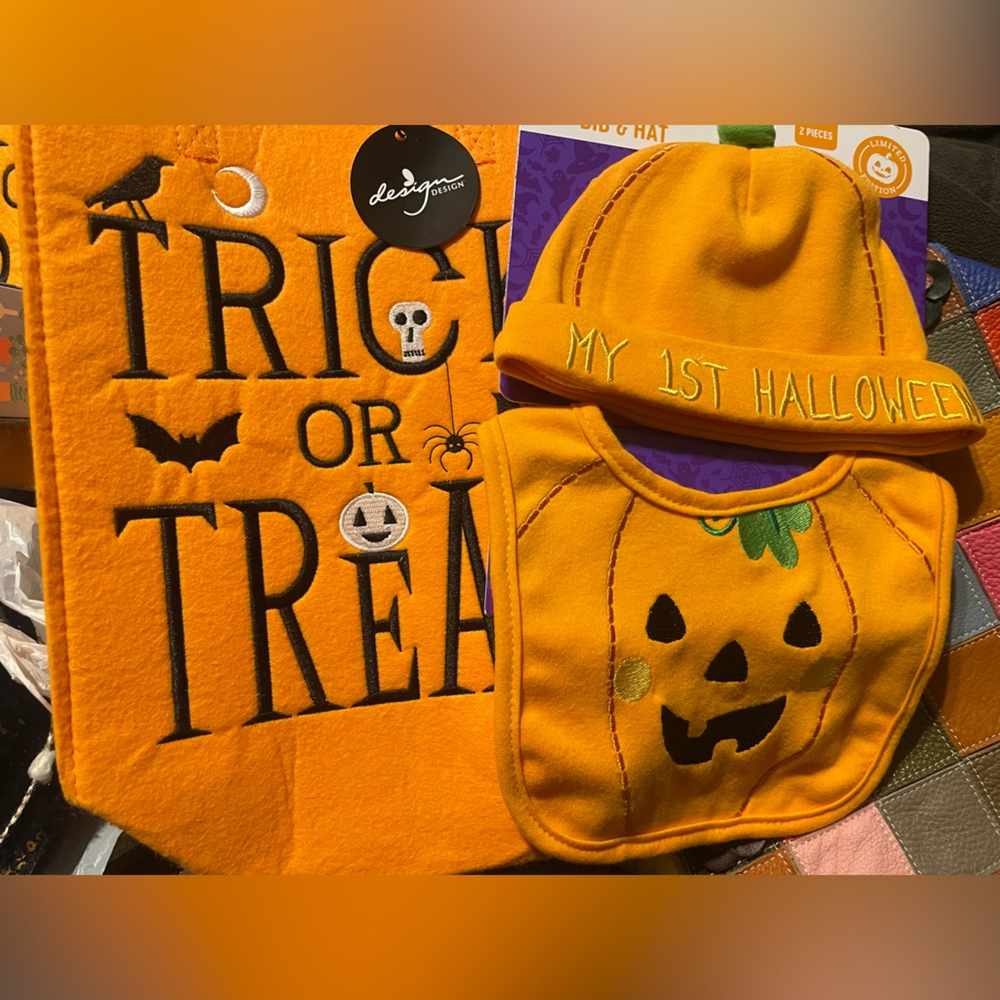 Orange Halloween Pumpkin Costume Set for Kids